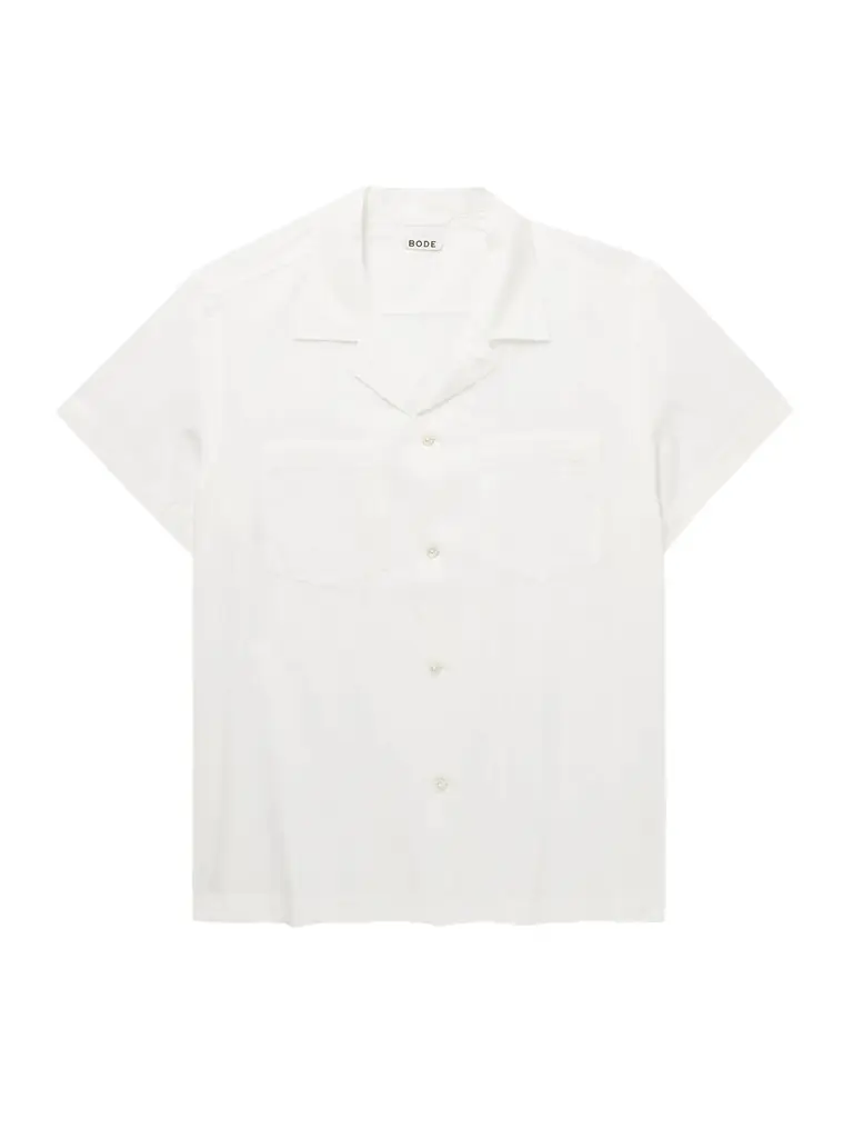 BODE Camp-Collar Cotton-Voile Shirt - Men