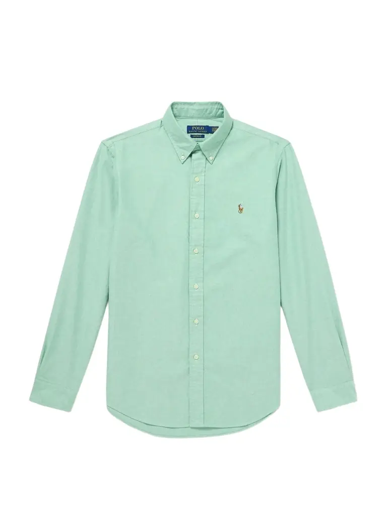 Polo Ralph Lauren Button-Down Collar Logo-Embroidered Cotton Shirt - Men