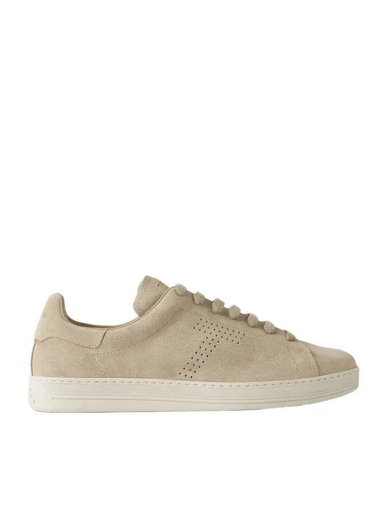 Tom Ford Warwick Perforated Suede Sneakers - Men