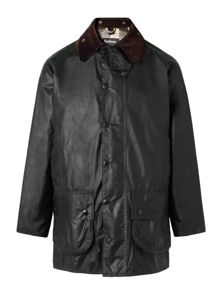 Barbour Beaufort Corduroy-Trimmed Waxed-Cotton Jacket - Men