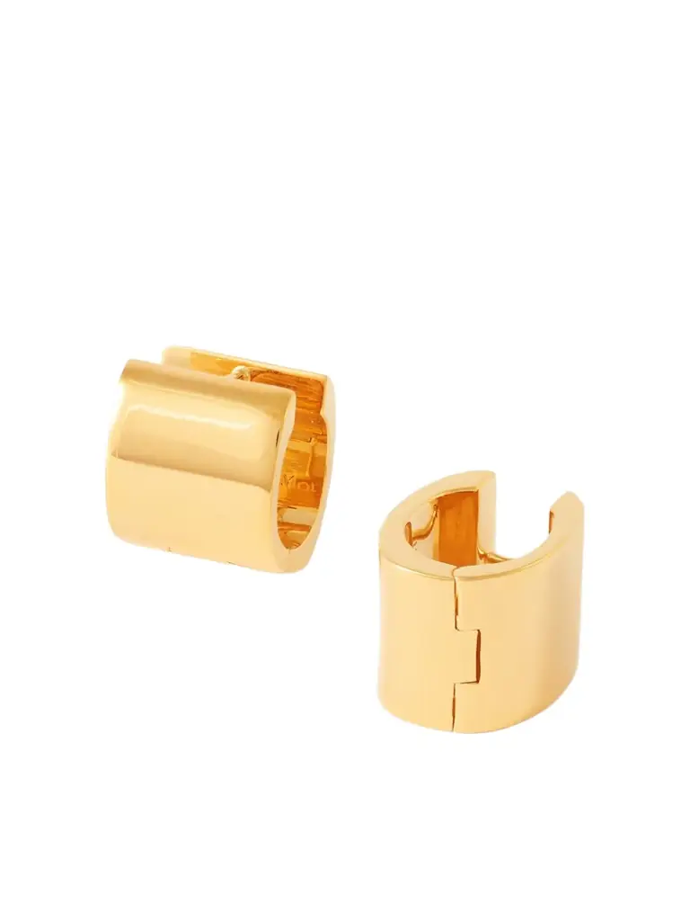 TOTEME Petite Signature Recycled Gold-plated Hoop Earrings
