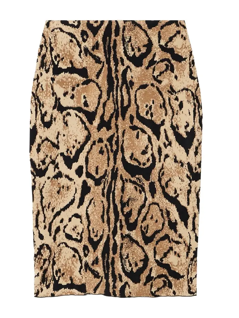 Stella McCartney Cloud Jacquard-knit Midi Skirt