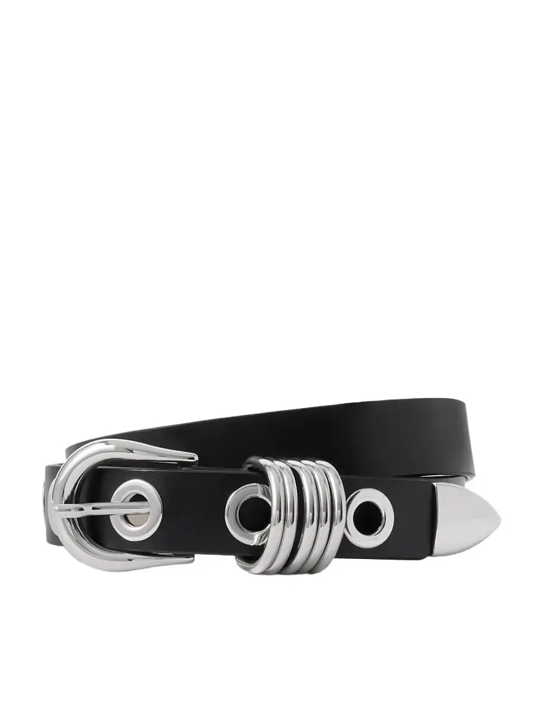 Déhanche Hollyhock Rivet Eyelet-embellished Leather Waist Belt