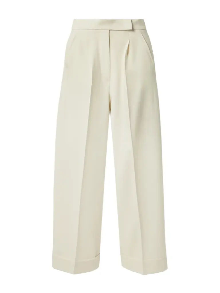Max Mara Pleated Wool-blend Wide-leg Pants