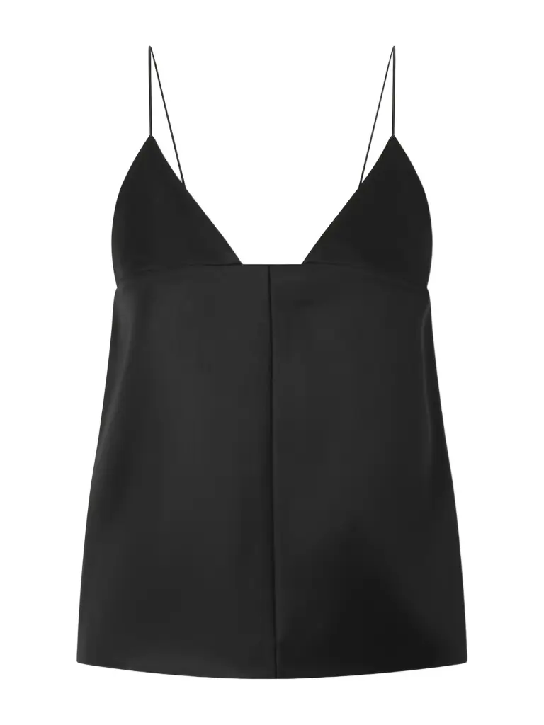 Brandon Maxwell The Bridges Paneled Wool And Silk-blend Top