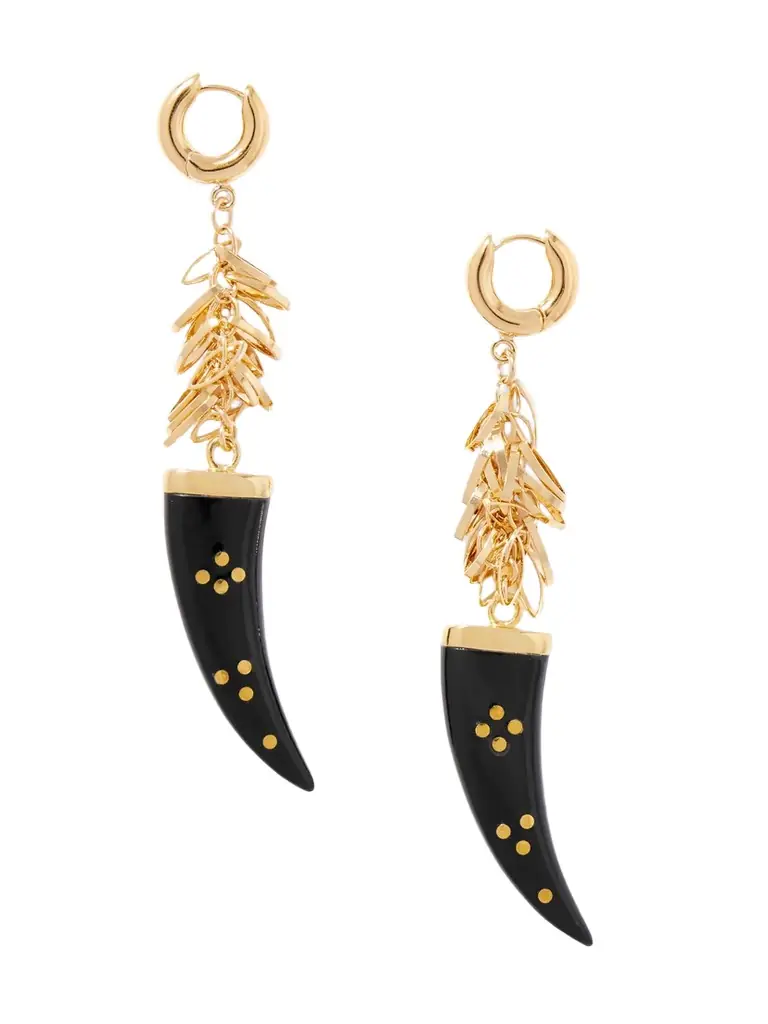 Isabel Marant Gold-tone Horn Hoop Earrings