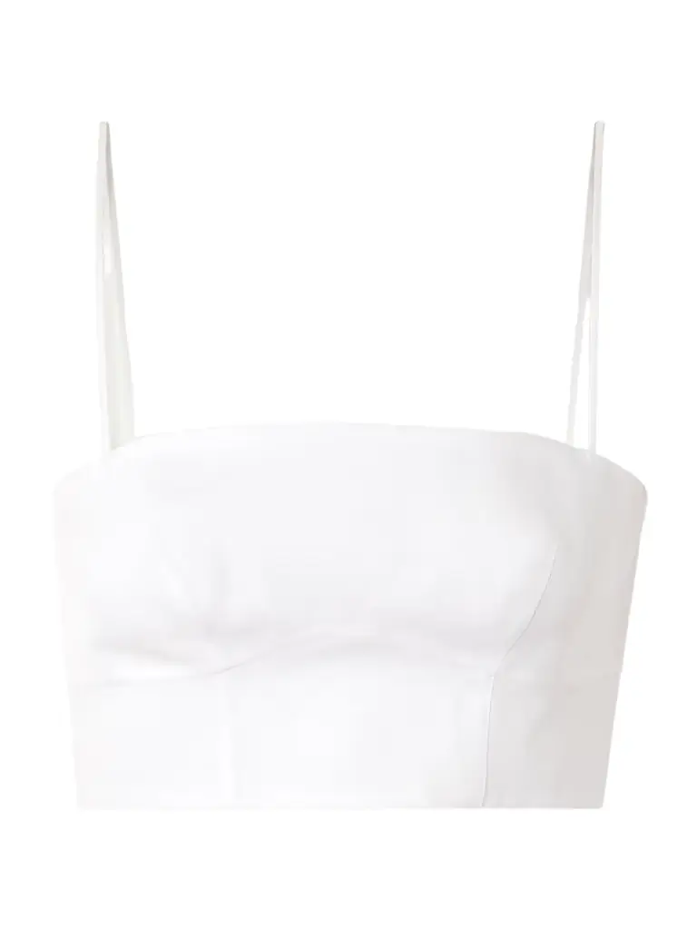 Gabriela Hearst Blazie Cropped Linen Top