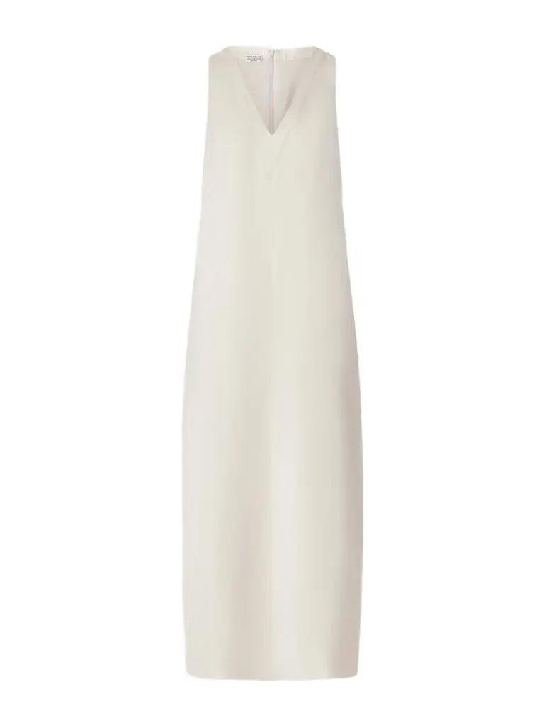 Brunello Cucinelli Crepe Midi Dress