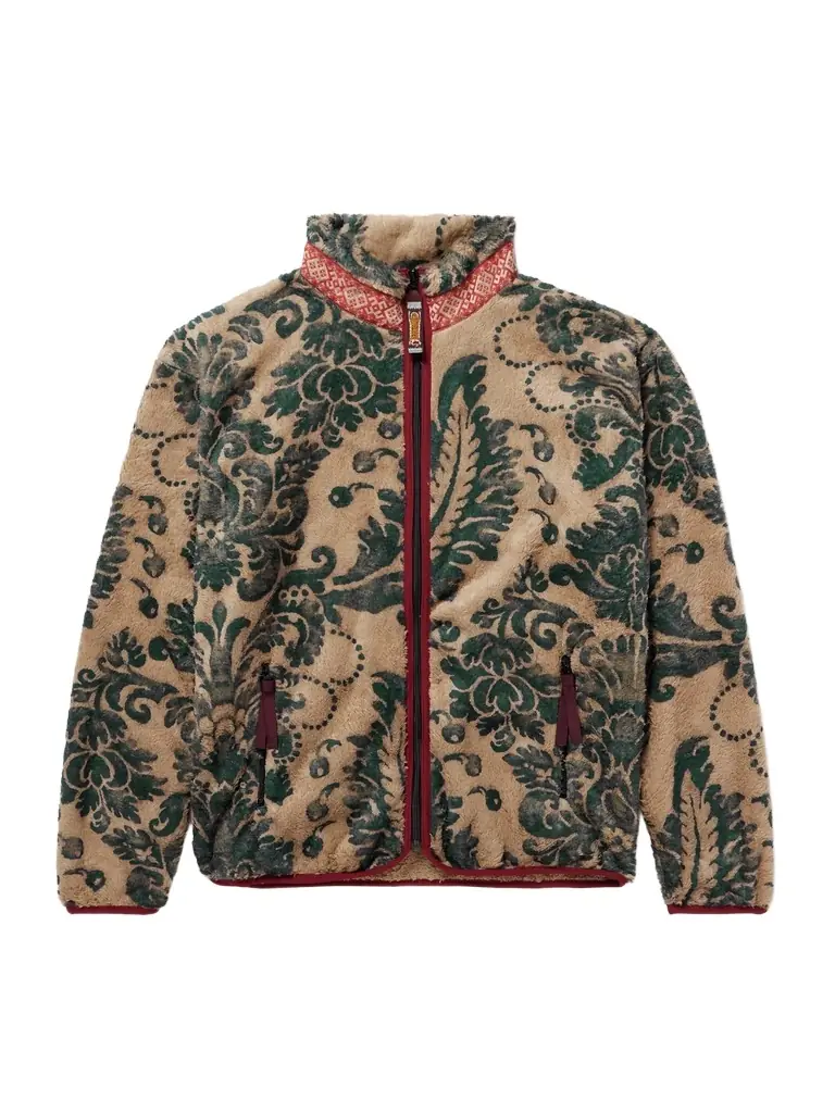 KAPITAL Damask Printed Fleece Jacket - Men