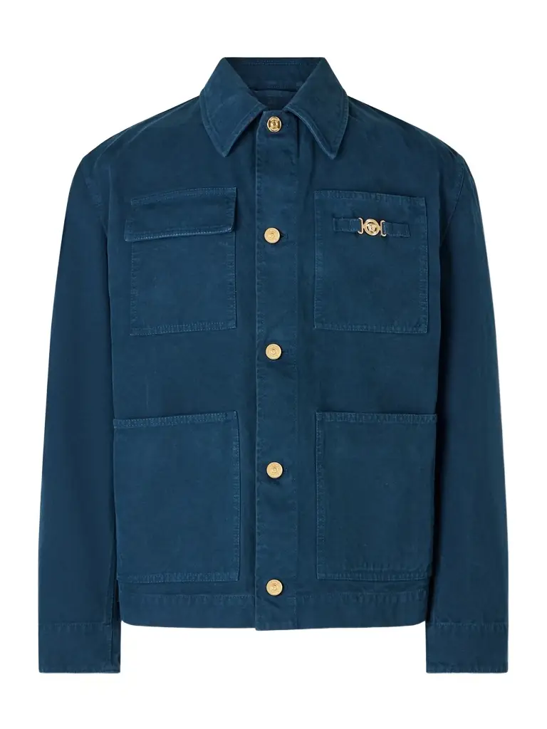 Versace Embellished Cotton-Canvas Blouson Jacket - Men