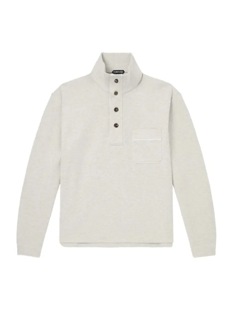 Tom Ford Cotton, Silk and Cashmere-Blend Sweatshirt - Men
