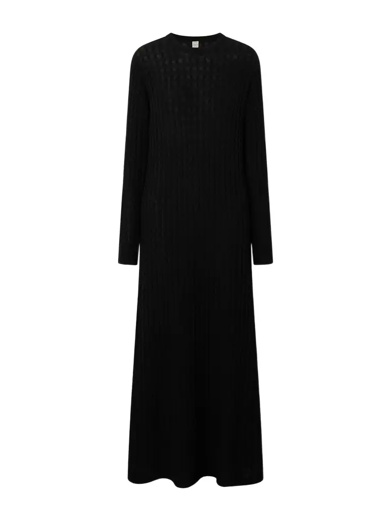 TOTEME Cable-knit Wool Maxi Dress
