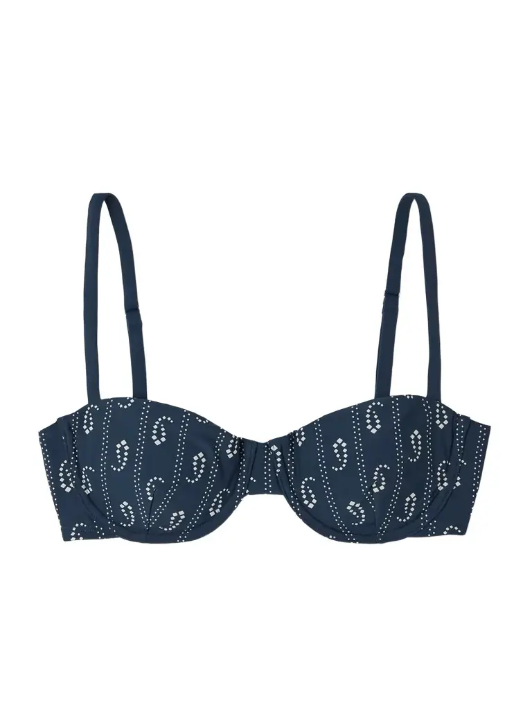 Tory Burch Underwired Printed Bikini Top