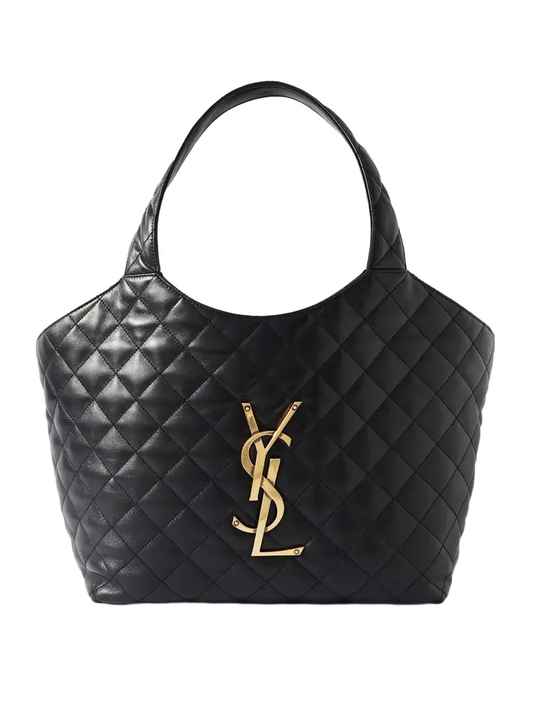 Saint Laurent Icare Medium Matelassé Leather Tote