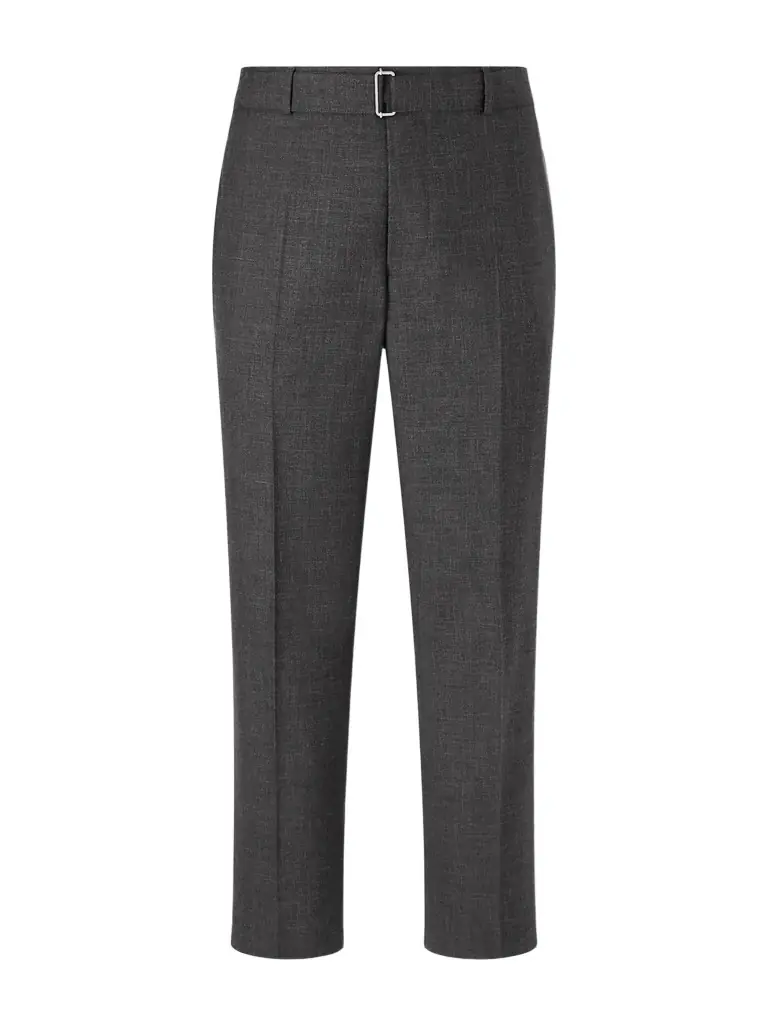 OFFICINE GÉNÉRALE Straight-Leg Virgin Wool, Silk and Linen-Blend Trousers - Men
