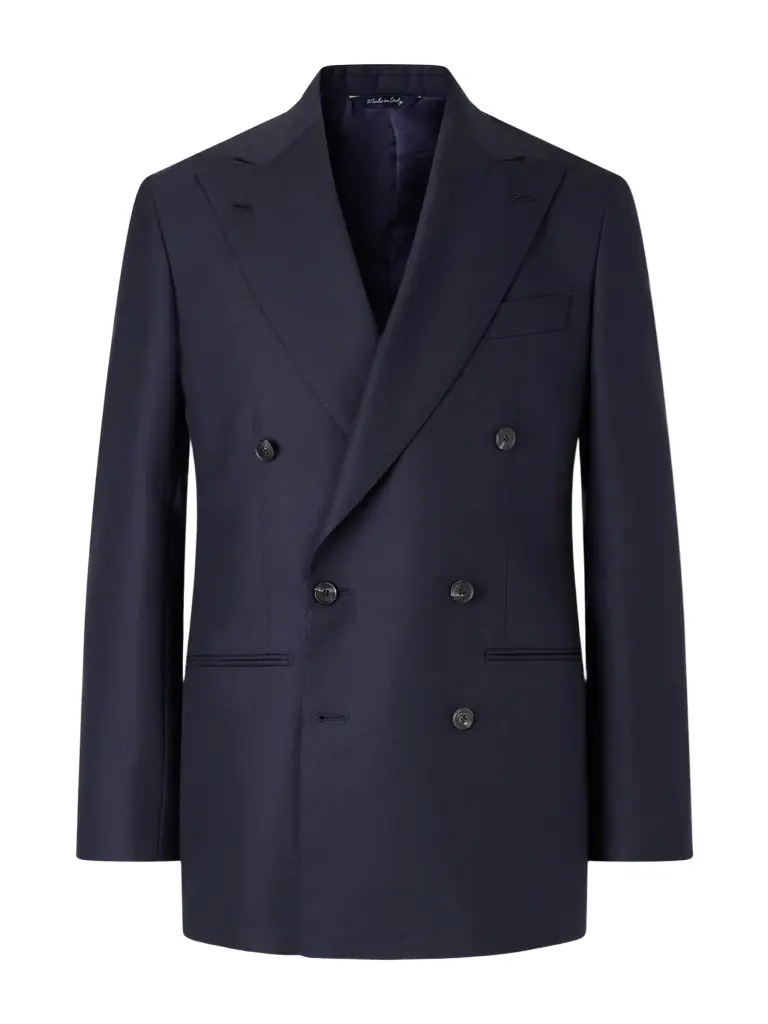 Saman Amel Double-Breasted Wool Suit Jacket - Men