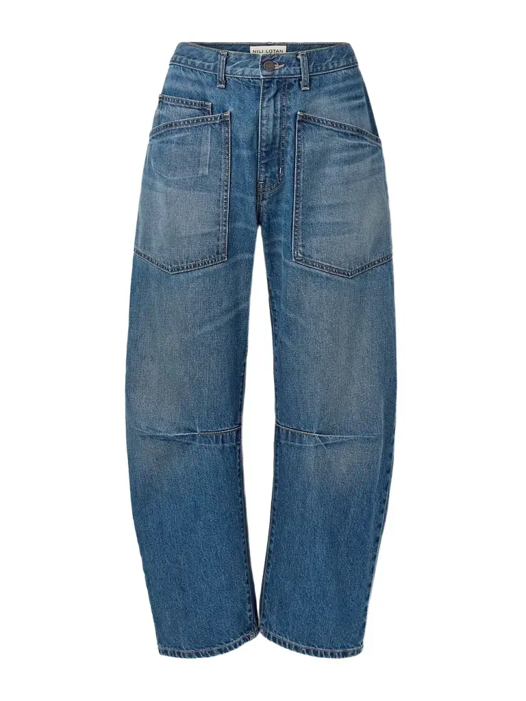 Nili Lotan Shon High-rise Barrel-leg Jeans