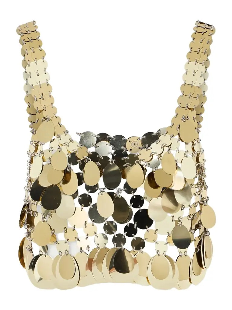 Rabanne Cropped Chainmail Top