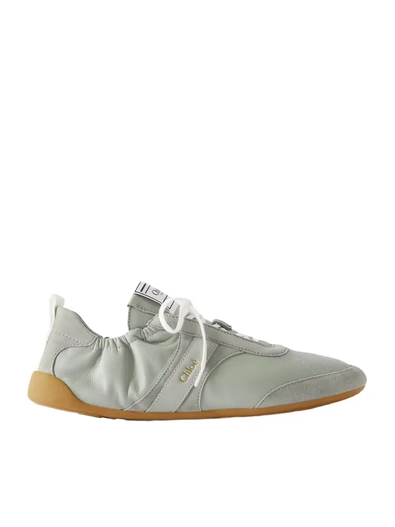 Kick Suede And Leather Sneakers