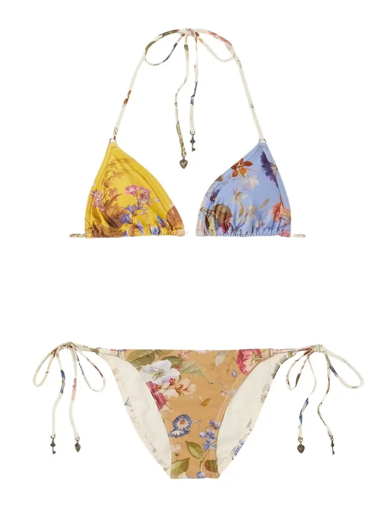 Zimmermann Patience Printed Triangle Bikini