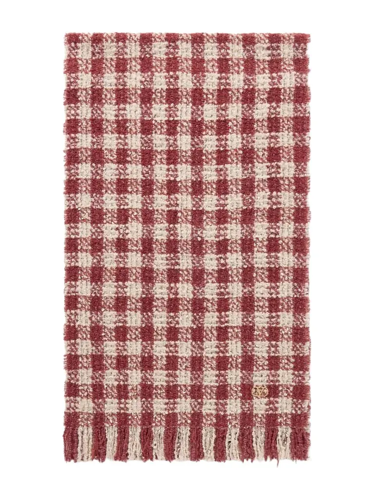 Valentino Garavani Fringed Metallic Cashmere-blend Bouclé Scarf