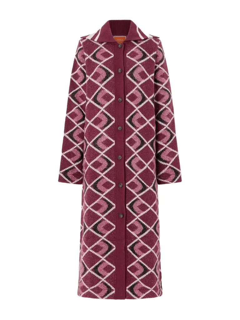 La DoubleJ Jacquard-knit Coat