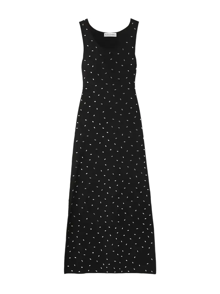 Altuzarra Geordie Crystal-embellished Jersey Midi Dress