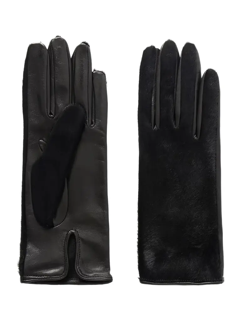 Nour Hammour Calf Hair And Leather Gloves