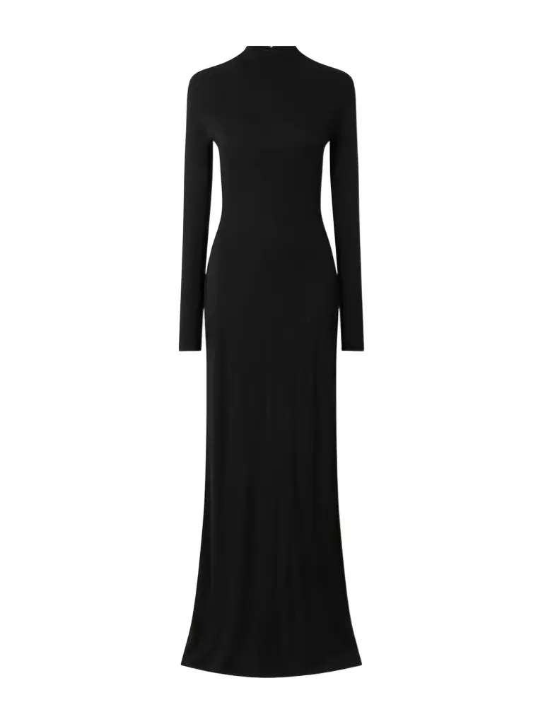 Alaïa Jersey Mock-neck Gown