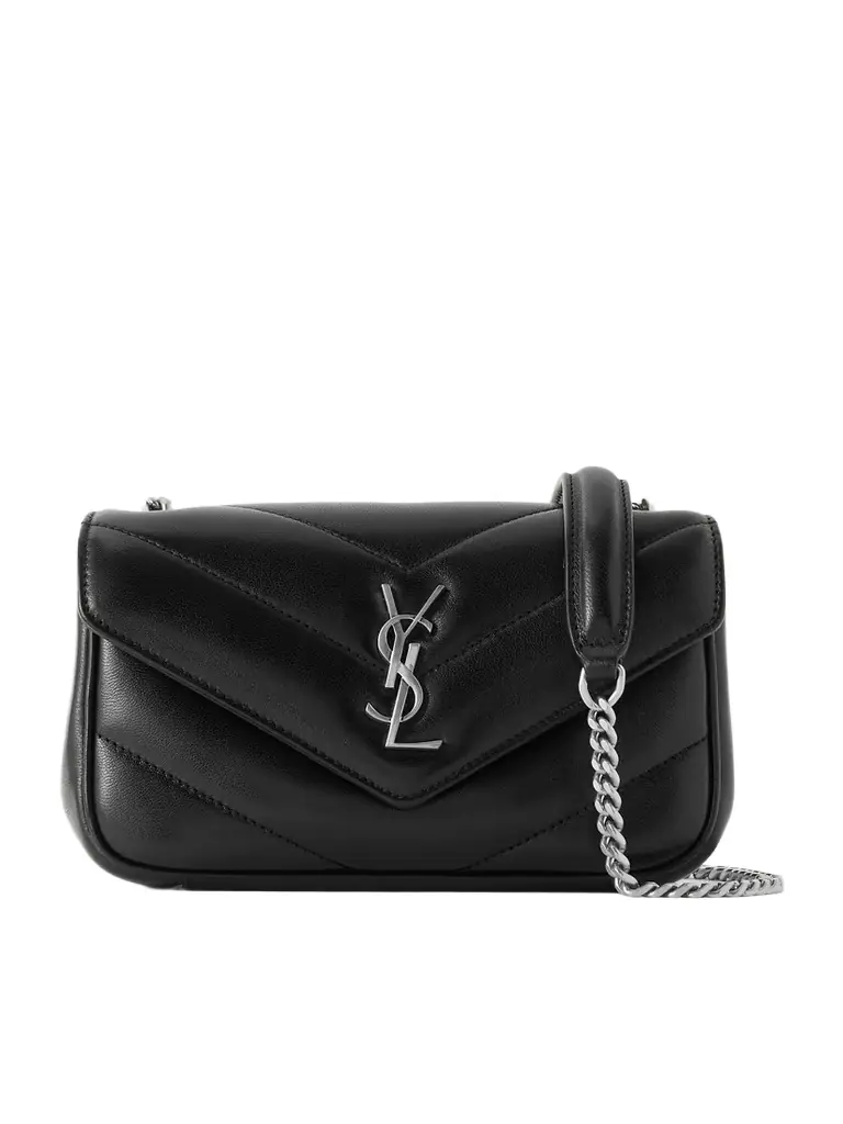 Saint Laurent Loulou Mini Matelassé Leather Shoulder Bag