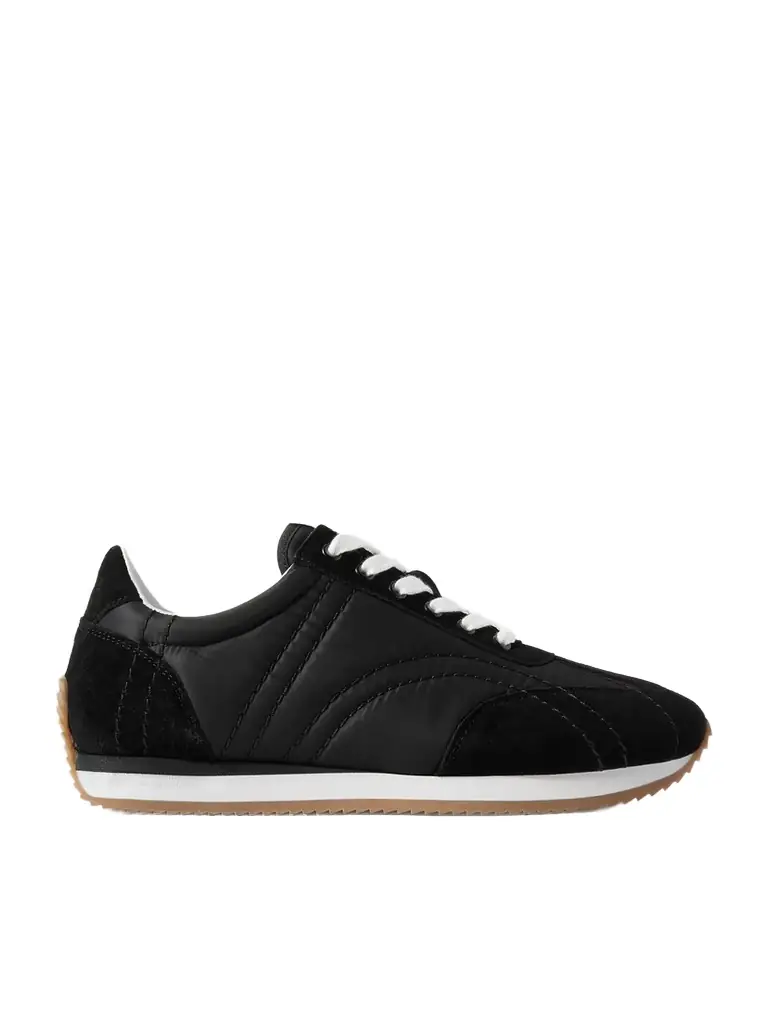 TOTEME Sport Suede-trimmed Shell Sneakers