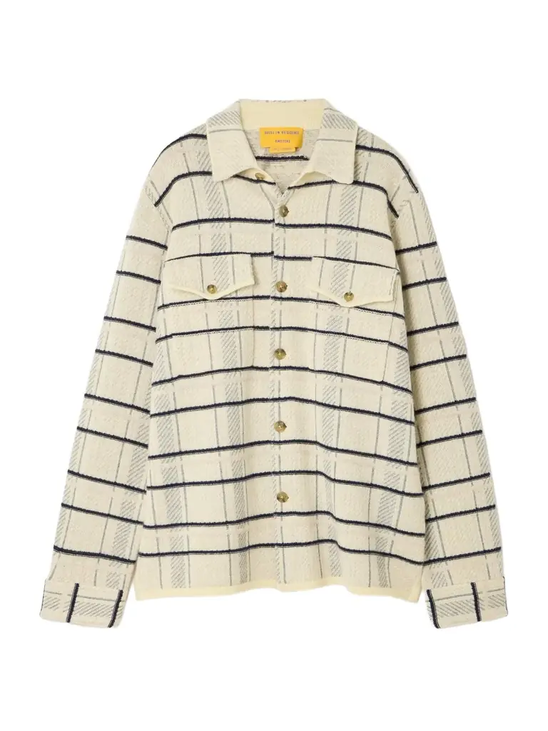 Guest In Residence Checked Cashmere Overshirt