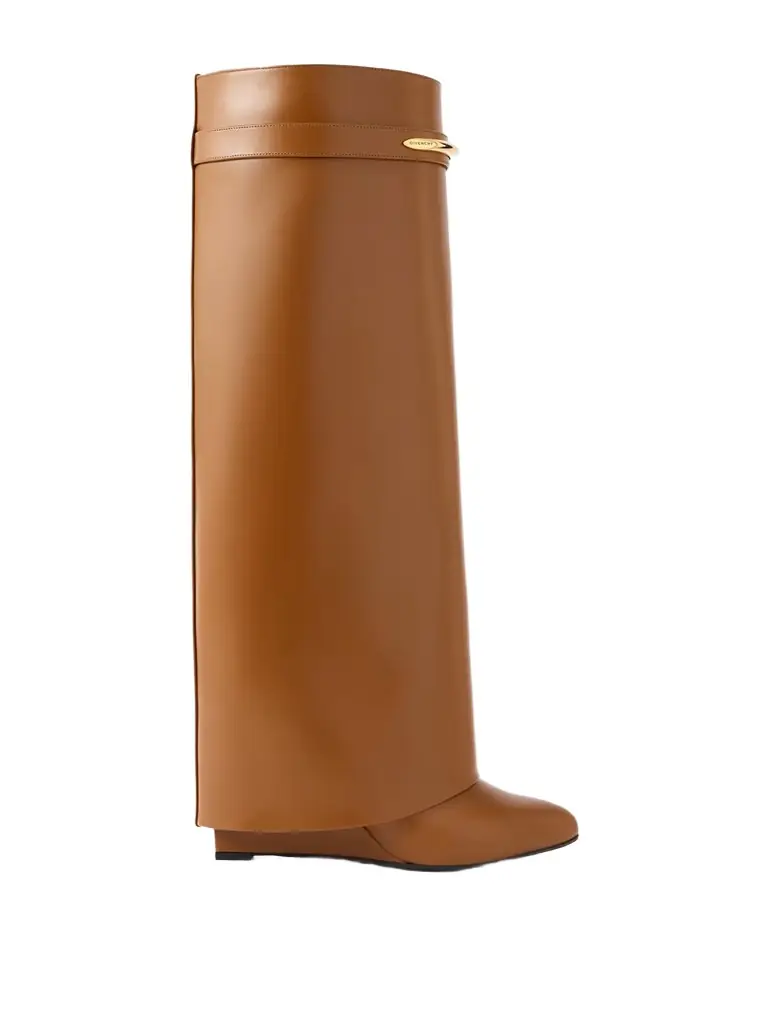Givenchy Shark Leather Knee Boots
