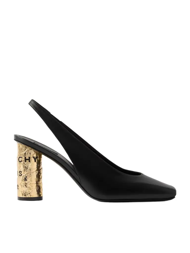 Givenchy Tape Leather Slingback Pumps