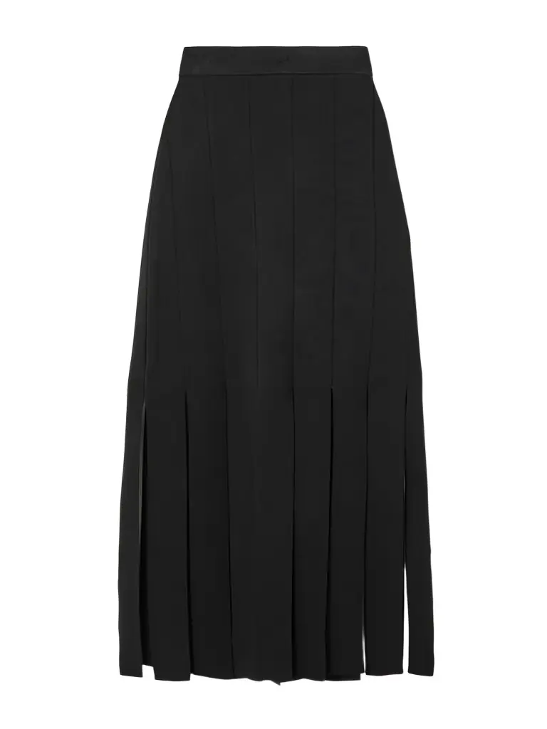 Joseph Lagny Fringed Knitted Midi Skirt