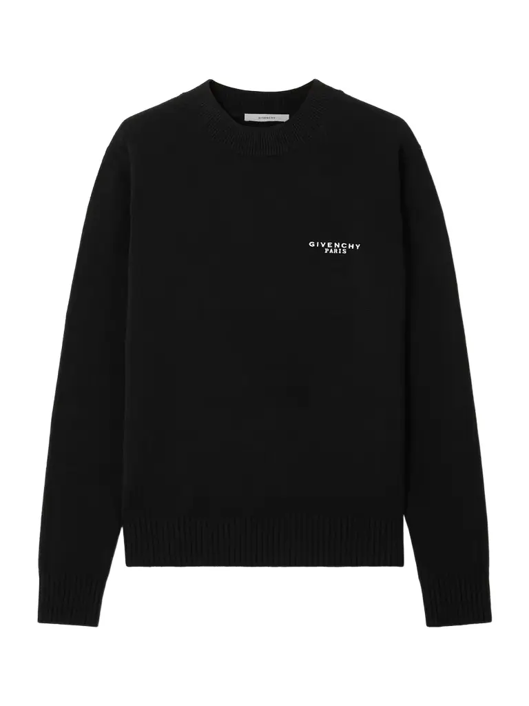 Givenchy Embroidered Wool And Cashmere-blend Sweater