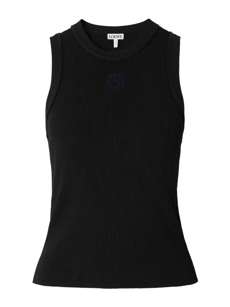 Loewe Anagram-embroidered Ribbed Tank