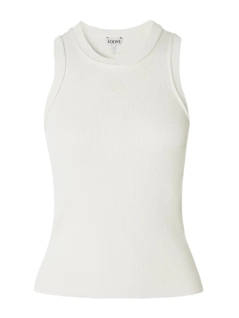 Loewe Anagram-embroidered Ribbed Tank
