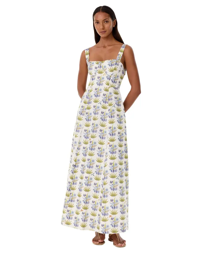 Emporio Sirenuse Azzurra Dress in Celestine Flower Print