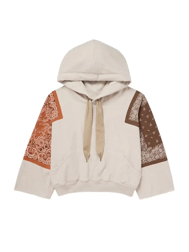 KAPITAL Bandana-Print Cotton-Jersey Hoodie - Men