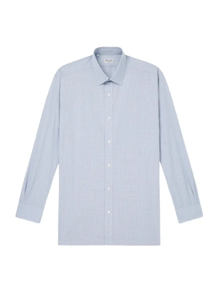 Charvet Checked Cotton-Poplin Shirt - Men