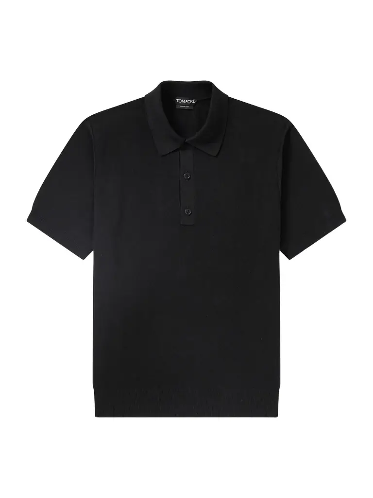 Tom Ford Silk and Cotton-Blend Piqué Polo Shirt - Men