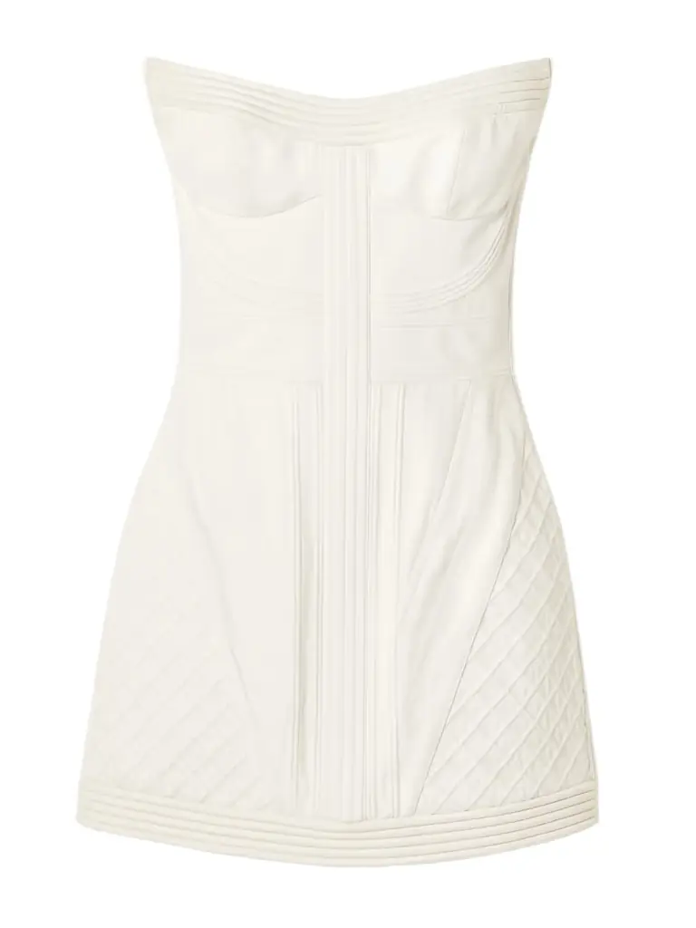 Zimmermann Rebellion Strapless Cotton Mini Dress