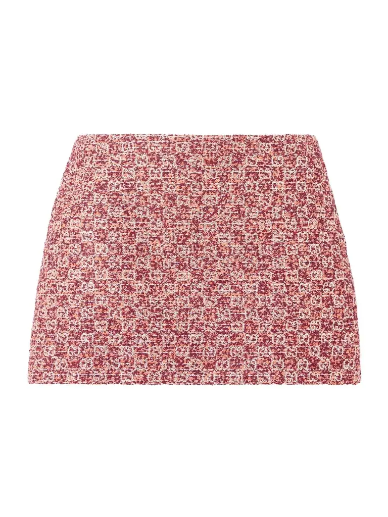 Gucci Metallic Tweed Mini Skirt