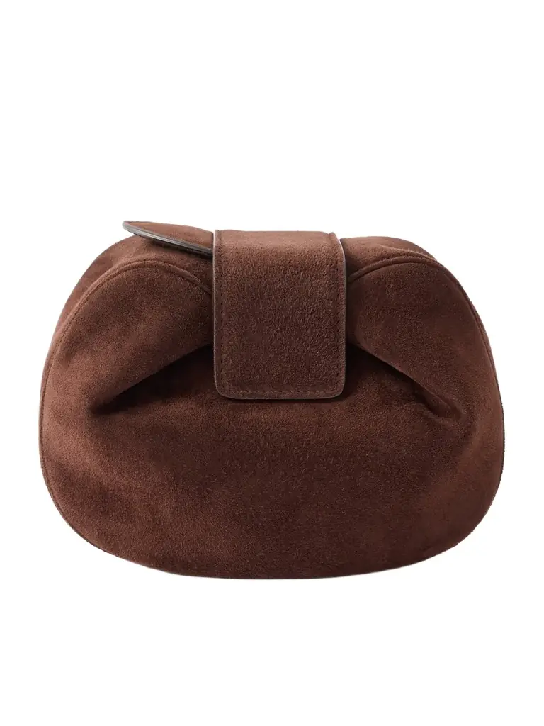 Gabriela Hearst Soft Demi Suede Clutch