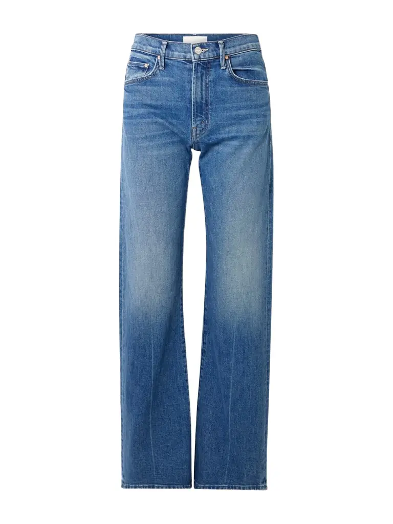 Mother Lasso Sneak Mid-rise Straight-leg Jeans