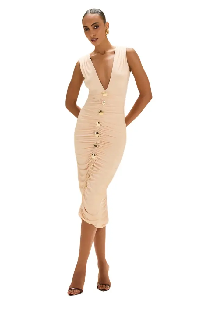 PatBo MOONLIT JERSEY MIDI DRESS