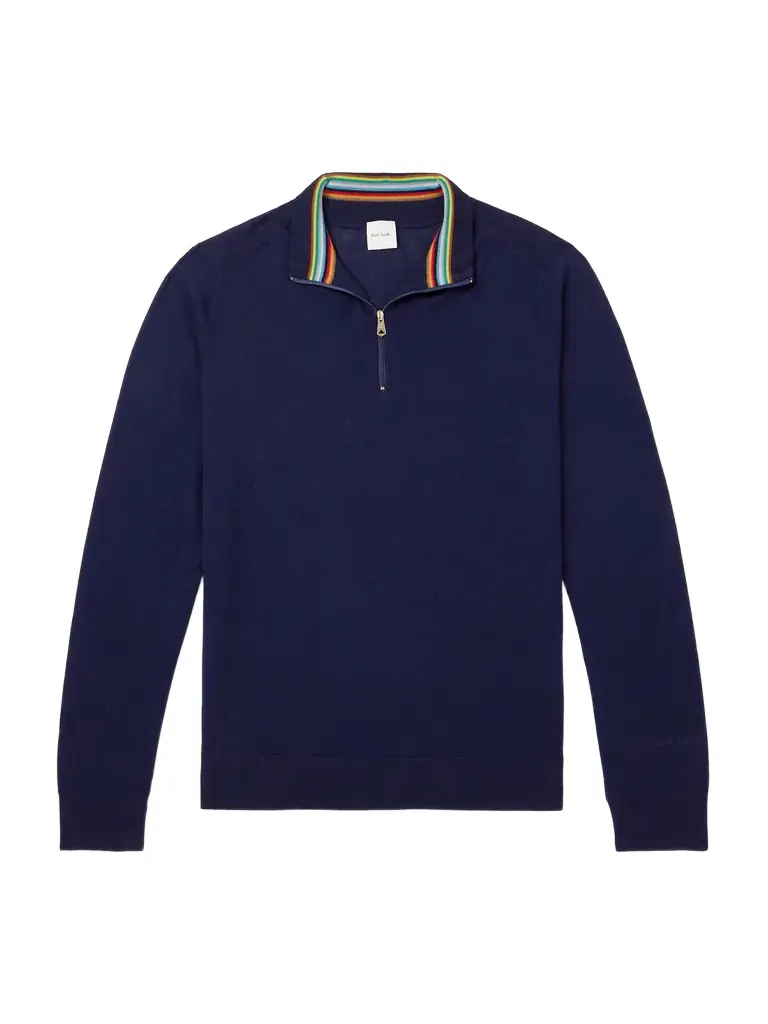 Paul Smith Merino Wool Half-Zip Sweater - Men