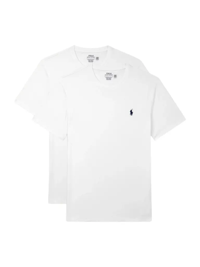 Polo Ralph Lauren Set of Two Slim-Fit Logo-Embroidered Cotton-Jersey T-Shirts - Men
