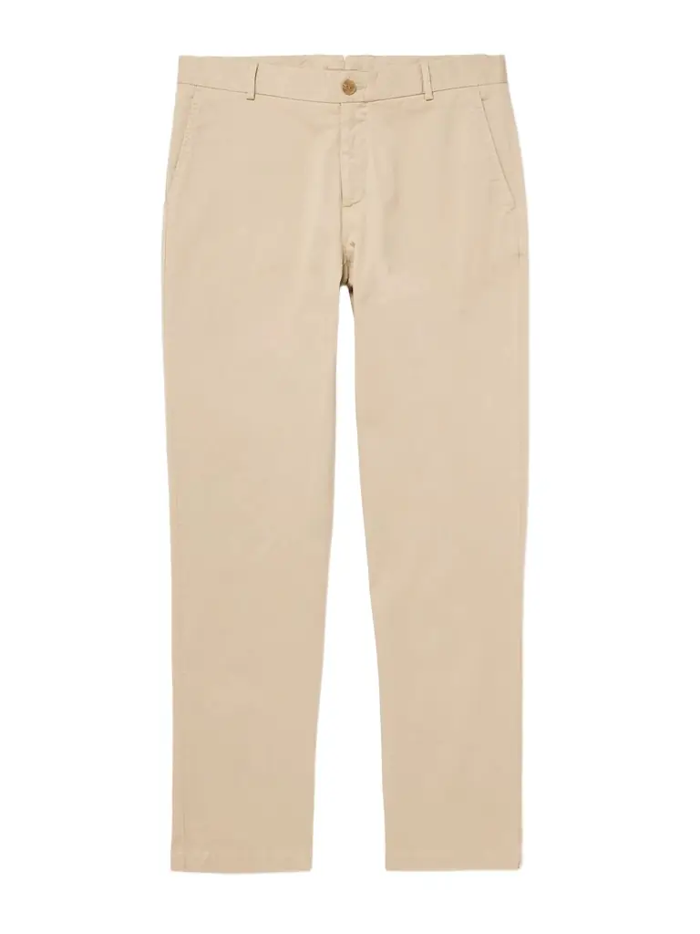 Sunspel Straight-Leg Cotton-Blend Twill Chinos - Men